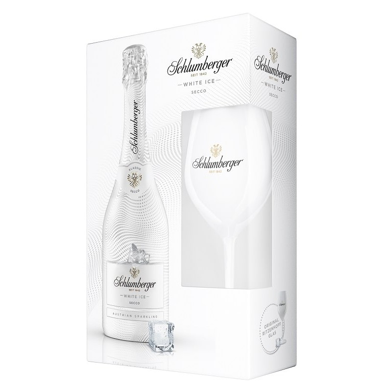 SCHLUMBERGER WHITE ICE SECCO GIFTPACK 75CL