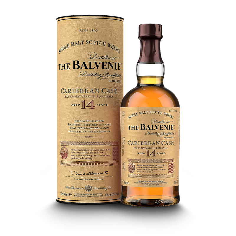 The Balvenie 14 years Caribbean Cask 70cl The Balvenie 14 years Caribbean Cask 70cl