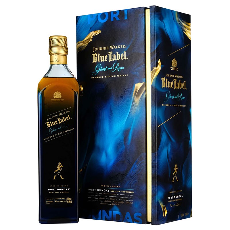 De Johnnie Walker Blue Label Ghost & Rare Port Dundas 70cl