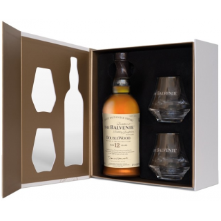The Balvenie 12 years Doublewood + 2 Glazen Giftpack 70cl