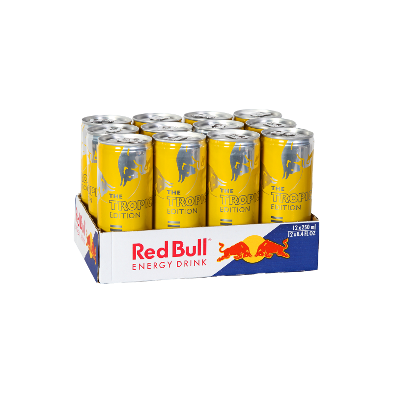 Red Bull Tropical Edition blik 12x25cl Red Bull Tropical Edition blik 12x25cl