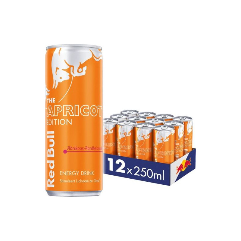 Red Bull Summer Edition Apricot-Strawberry blik 12x25cl Red Bull Summer Edition Apricot-Strawberry blik 12x25cl