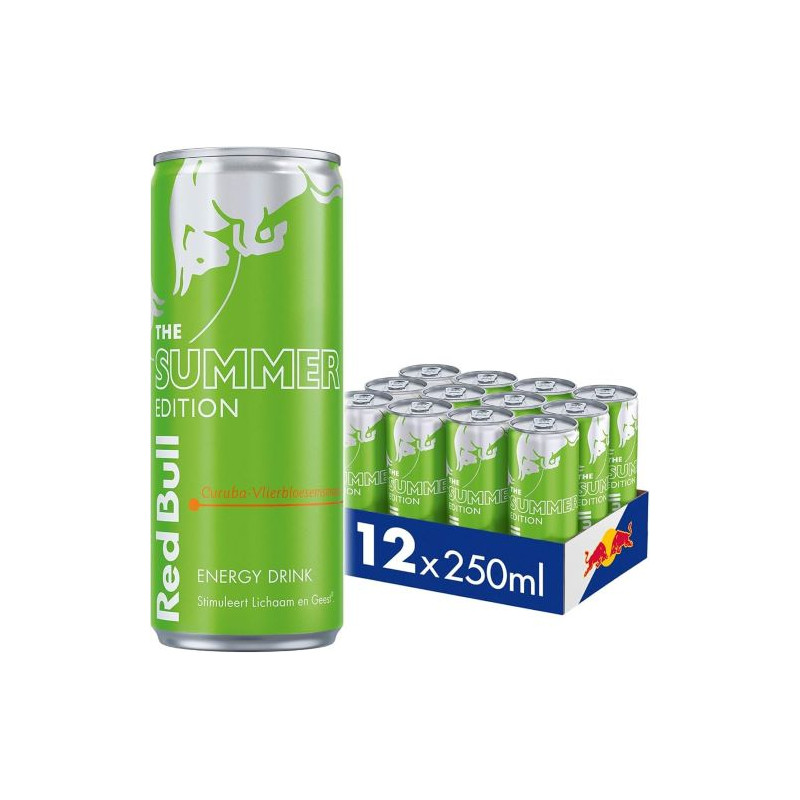 Red Bull Summer Edition Curuma-Elderflower blik 12x25cl Red Bull Summer Edition Curuma-Elderflower blik 12x25cl