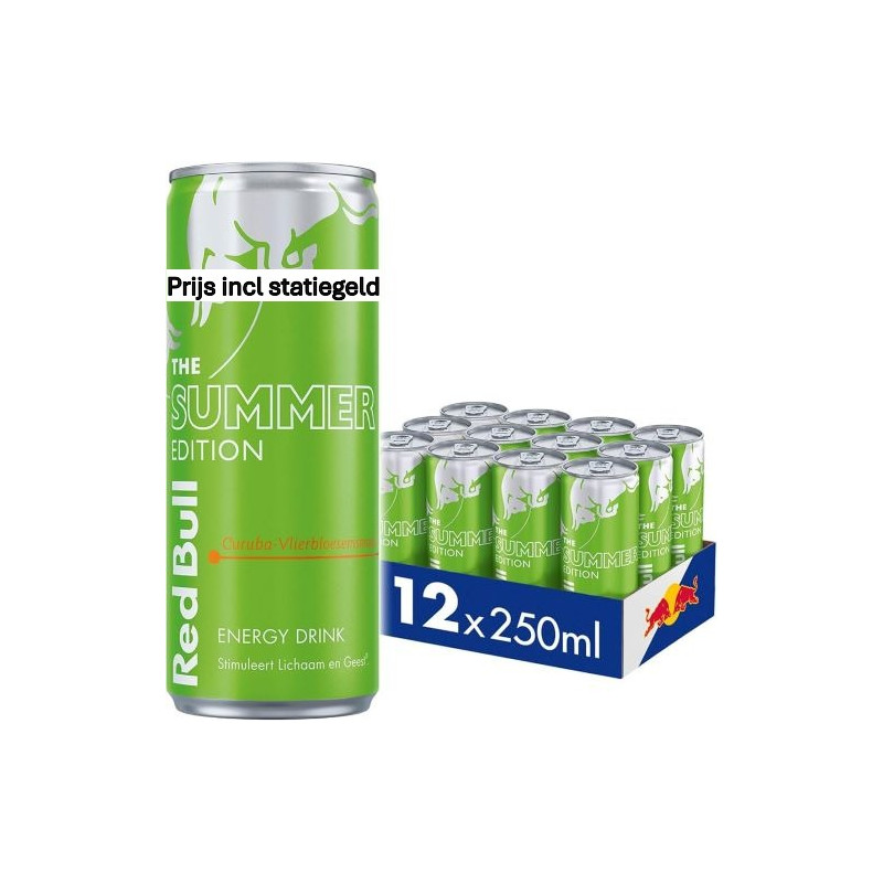 Red Bull Summer Edition Curuma-Elderflower blik 12x25cl Red Bull Summer Edition Curuma-Elderflower blik 12x25cl