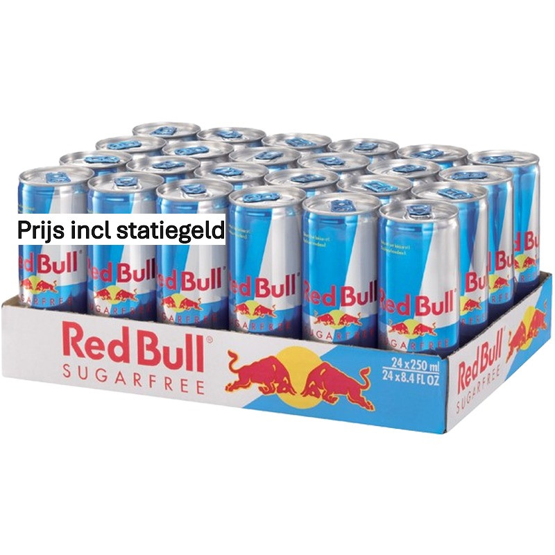 Red Bull Sugar Free blik 24x25cl Red Bull Sugar Free blik 24x25cl