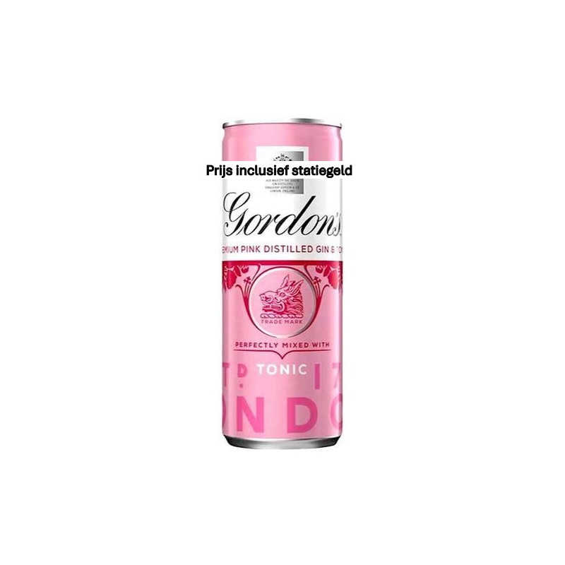 Gordon's Pink Gin & Tonic Blik 25cl Gordon's Pink Gin & Tonic Blik 25cl