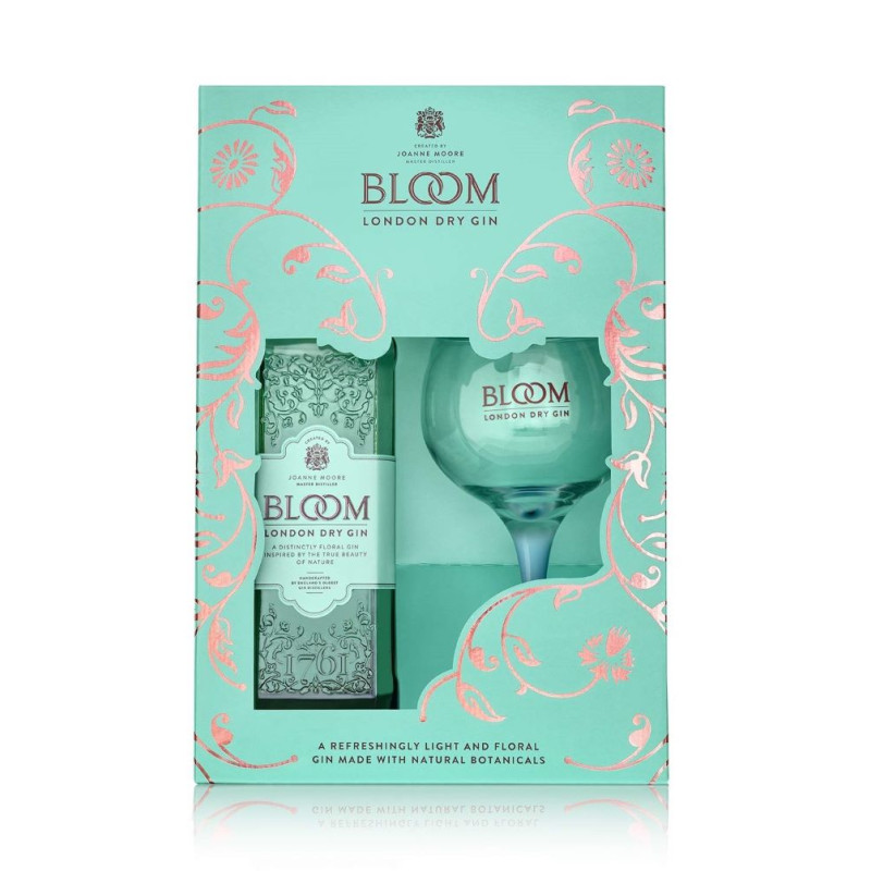 Bloom London Dry Gin Giftpack 70cl Bloom London Dry Gin Giftpack 70cl