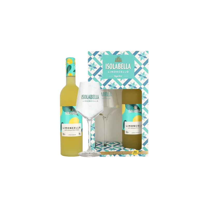 Isolabella Limoncello Giftset 70cl Isolabella Limoncello Giftset 70cl