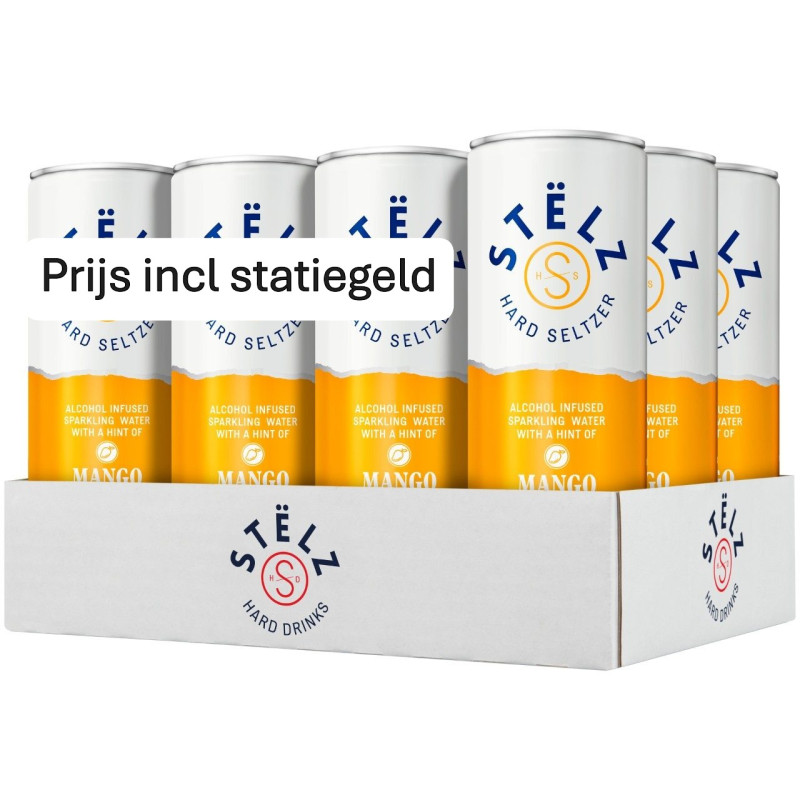 Stëlz Hard Iced Tea Mango Blik 12x25cl