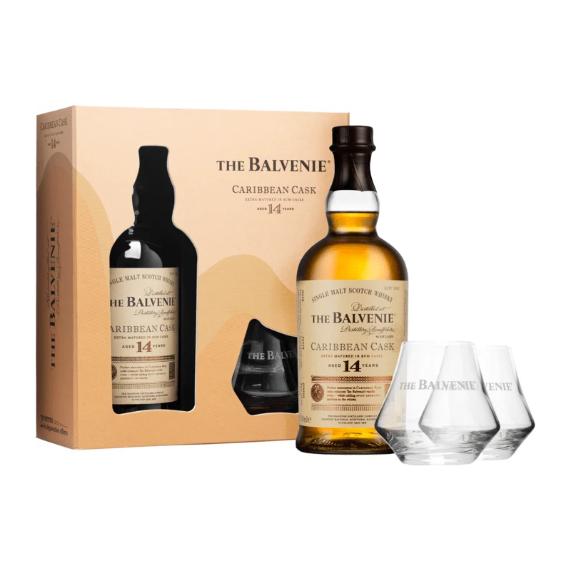 The Balvenie 14 years Caribbean Cask Giftpack 70cl