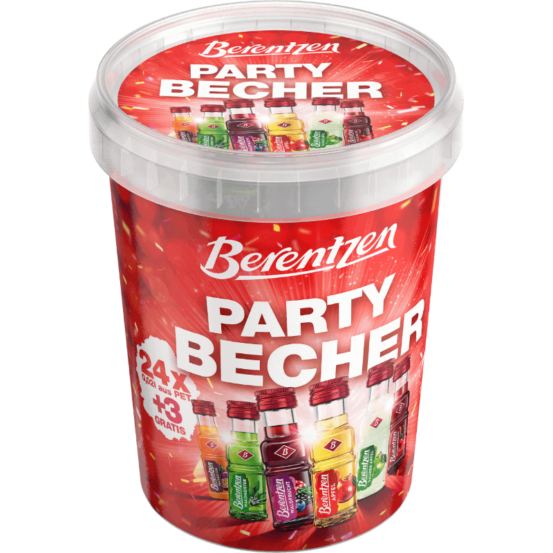 Berentzen Partybecher 24x2cl + 3 gratis 54cl